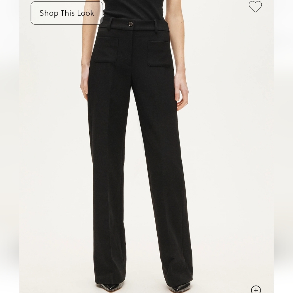 J Crew Petite Carolina pant in four-season stretch CP152 Size 0 Petite Black